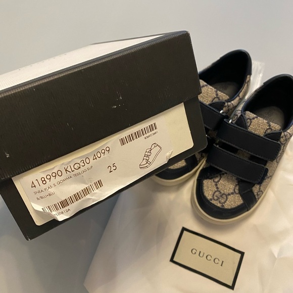 Gucci Kids Sneakers – like New/ Box & Dust Bag – Size 25 - Picture 3 of 11